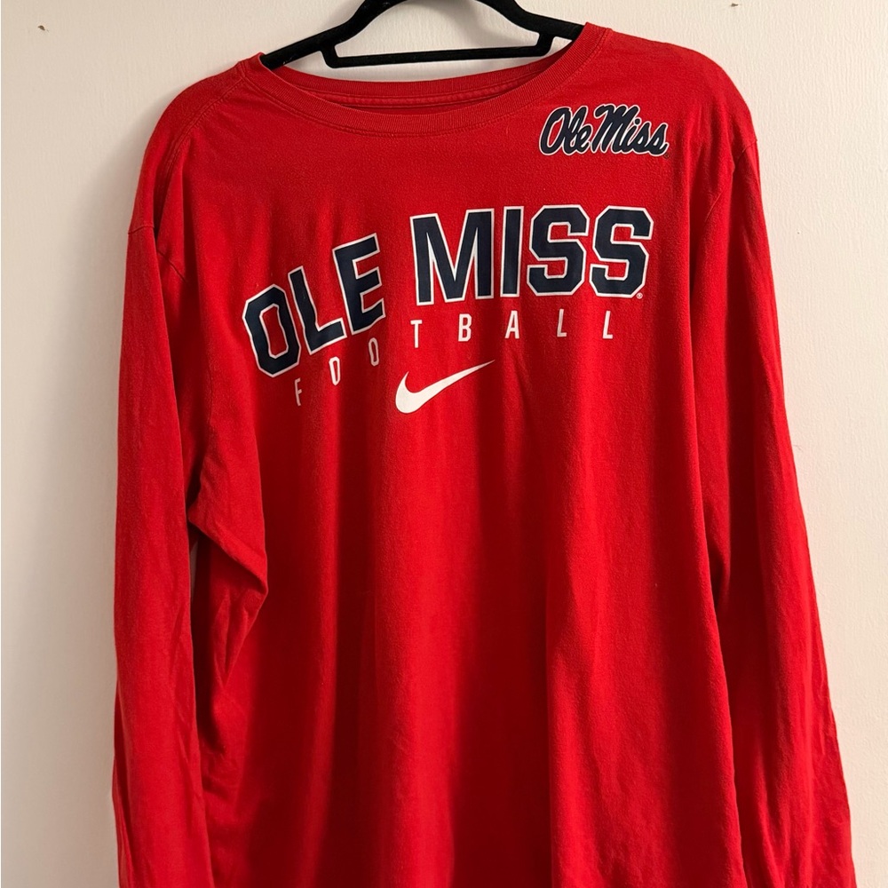 Nike Red Athletic Cut Tee
